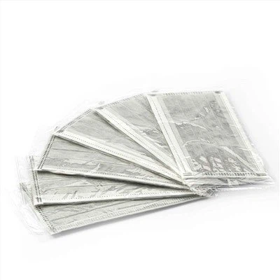 Jednorazová maska ​​na tvár s aktívnym uhlím