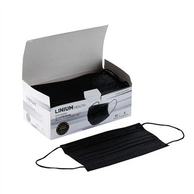 Čierna jednorazová maska ​​na tvár